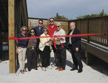 Bird Watching Tower Ribbon Cutting